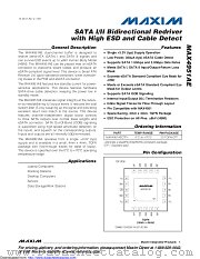 MAX4951AECTP+T datasheet pdf MAXIM - Dallas Semiconductor