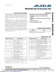 MAX4951AEEVKIT+ datasheet pdf MAXIM - Dallas Semiconductor