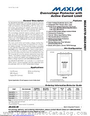 MAX4980ETA+ datasheet pdf MAXIM - Dallas Semiconductor