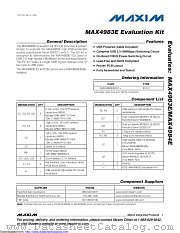 MAX4983EEVKIT+ datasheet pdf MAXIM - Dallas Semiconductor
