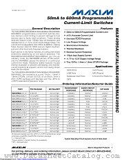 MAX4995AFAVB+ datasheet pdf MAXIM - Dallas Semiconductor