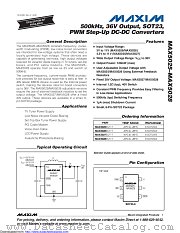 MAX5026EUT+TG071 datasheet pdf MAXIM - Dallas Semiconductor