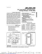 MAX503EAG+T datasheet pdf MAXIM - Dallas Semiconductor
