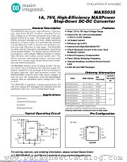 MAX5035EASA+ datasheet pdf MAXIM - Dallas Semiconductor