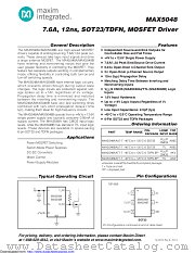 MAX5048BAUT+TW datasheet pdf MAXIM - Dallas Semiconductor