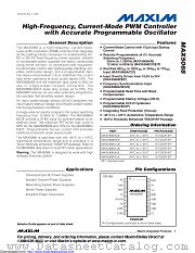 MAX5068CAUE+ datasheet pdf MAXIM - Dallas Semiconductor