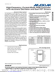 MAX5069CAUE+ datasheet pdf MAXIM - Dallas Semiconductor