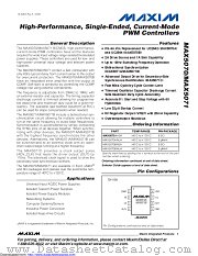 MAX5071BASA+ datasheet pdf MAXIM - Dallas Semiconductor