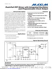 MAX5077 datasheet pdf MAXIM - Dallas Semiconductor