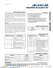 MAX5086EVKIT+ datasheet pdf MAXIM - Dallas Semiconductor