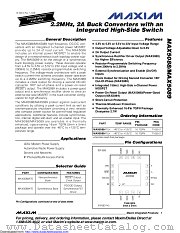 MAX5089 datasheet pdf MAXIM - Dallas Semiconductor
