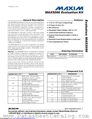 MAX5090EVKIT datasheet pdf MAXIM - Dallas Semiconductor