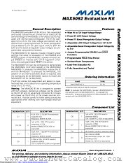 MAX5092EVKIT datasheet pdf MAXIM - Dallas Semiconductor