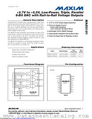 MAX5101BEUE+T datasheet pdf MAXIM - Dallas Semiconductor