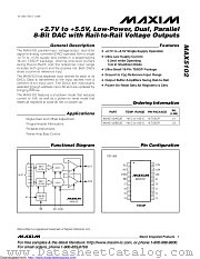 MAX5102BEUE+ datasheet pdf MAXIM - Dallas Semiconductor
