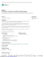 MAX5110GTJ+T datasheet pdf MAXIM - Dallas Semiconductor