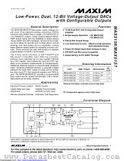MAX5156ACPE+ datasheet pdf MAXIM - Dallas Semiconductor