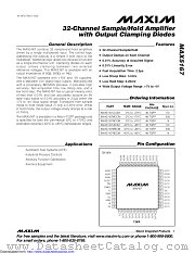 MAX5167MCCM+ datasheet pdf MAXIM - Dallas Semiconductor