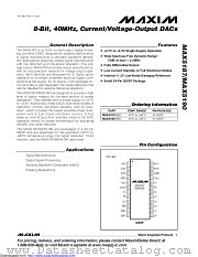 MAX5190BEEG-T datasheet pdf MAXIM - Dallas Semiconductor