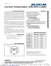 MAX5204ACUB+ datasheet pdf MAXIM - Dallas Semiconductor