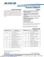 MAX5214DACLITE# datasheet pdf MAXIM - Dallas Semiconductor