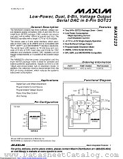 MAX5223EKA+T datasheet pdf MAXIM - Dallas Semiconductor