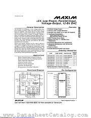 MAX530BEWG+ datasheet pdf MAXIM - Dallas Semiconductor