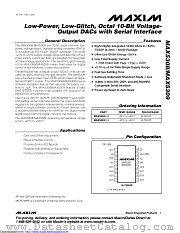 MAX5309EUE+T datasheet pdf MAXIM - Dallas Semiconductor