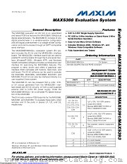 MAX5388EVMINIQU+ datasheet pdf MAXIM - Dallas Semiconductor