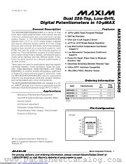 MAX5404EUB+T datasheet pdf MAXIM - Dallas Semiconductor