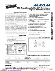 MAX5422ETA+ datasheet pdf MAXIM - Dallas Semiconductor