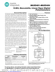 MAX5483ETE+T datasheet pdf MAXIM - Dallas Semiconductor