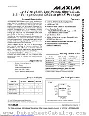 MAX549AEPA+ datasheet pdf MAXIM - Dallas Semiconductor