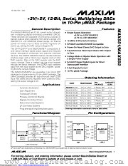 MAX551ACPA+ datasheet pdf MAXIM - Dallas Semiconductor