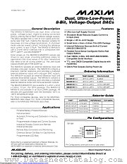 MAX5512EUA+ datasheet pdf MAXIM - Dallas Semiconductor