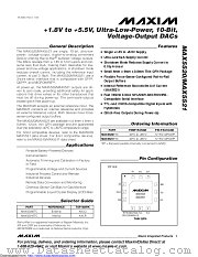 MAX5520ETC+T datasheet pdf MAXIM - Dallas Semiconductor