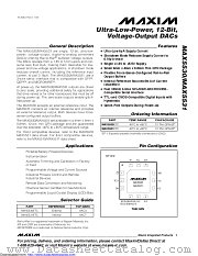 MAX5531ETC+ datasheet pdf MAXIM - Dallas Semiconductor