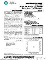 MAX5633UCB-D datasheet pdf MAXIM - Dallas Semiconductor