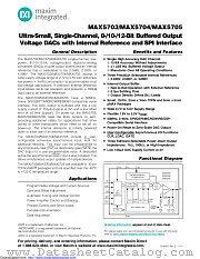 MAX5705BATB+ datasheet pdf MAXIM - Dallas Semiconductor