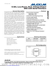 MAX5721AUA+T datasheet pdf MAXIM - Dallas Semiconductor