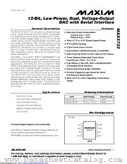 MAX5722EUA+T datasheet pdf MAXIM - Dallas Semiconductor