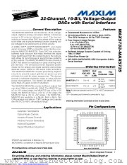 MAX5733BUTN+ datasheet pdf MAXIM - Dallas Semiconductor
