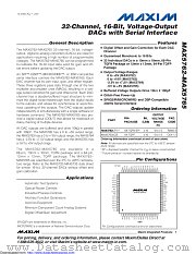 MAX5765 datasheet pdf MAXIM - Dallas Semiconductor