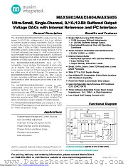 MAX5805AAUB+T datasheet pdf MAXIM - Dallas Semiconductor