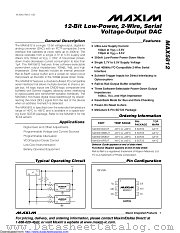 MAX5812MEUT datasheet pdf MAXIM - Dallas Semiconductor