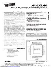 MAX5851ETL+ datasheet pdf MAXIM - Dallas Semiconductor