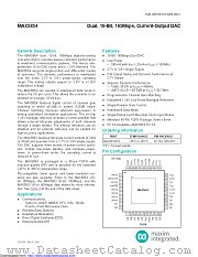MAX5854ETL+ datasheet pdf MAXIM - Dallas Semiconductor