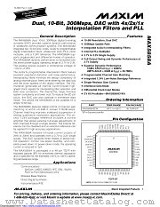 MAX5858AECM+D datasheet pdf MAXIM - Dallas Semiconductor
