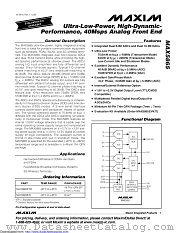 MAX5865ETM+T datasheet pdf MAXIM - Dallas Semiconductor