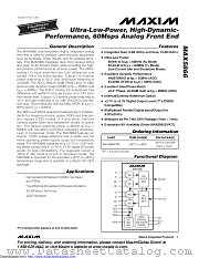 MAX5866ETM+ datasheet pdf MAXIM - Dallas Semiconductor